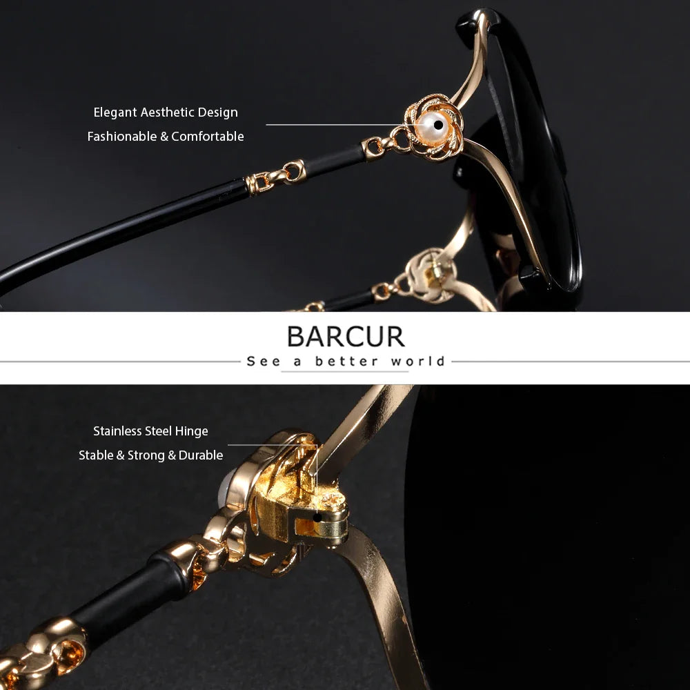 BARCUR Sunglasses Trendy Butterfly Design Women