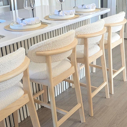 ACTU Counter Stools Set of 2, 26” Upholstered Bar Stools