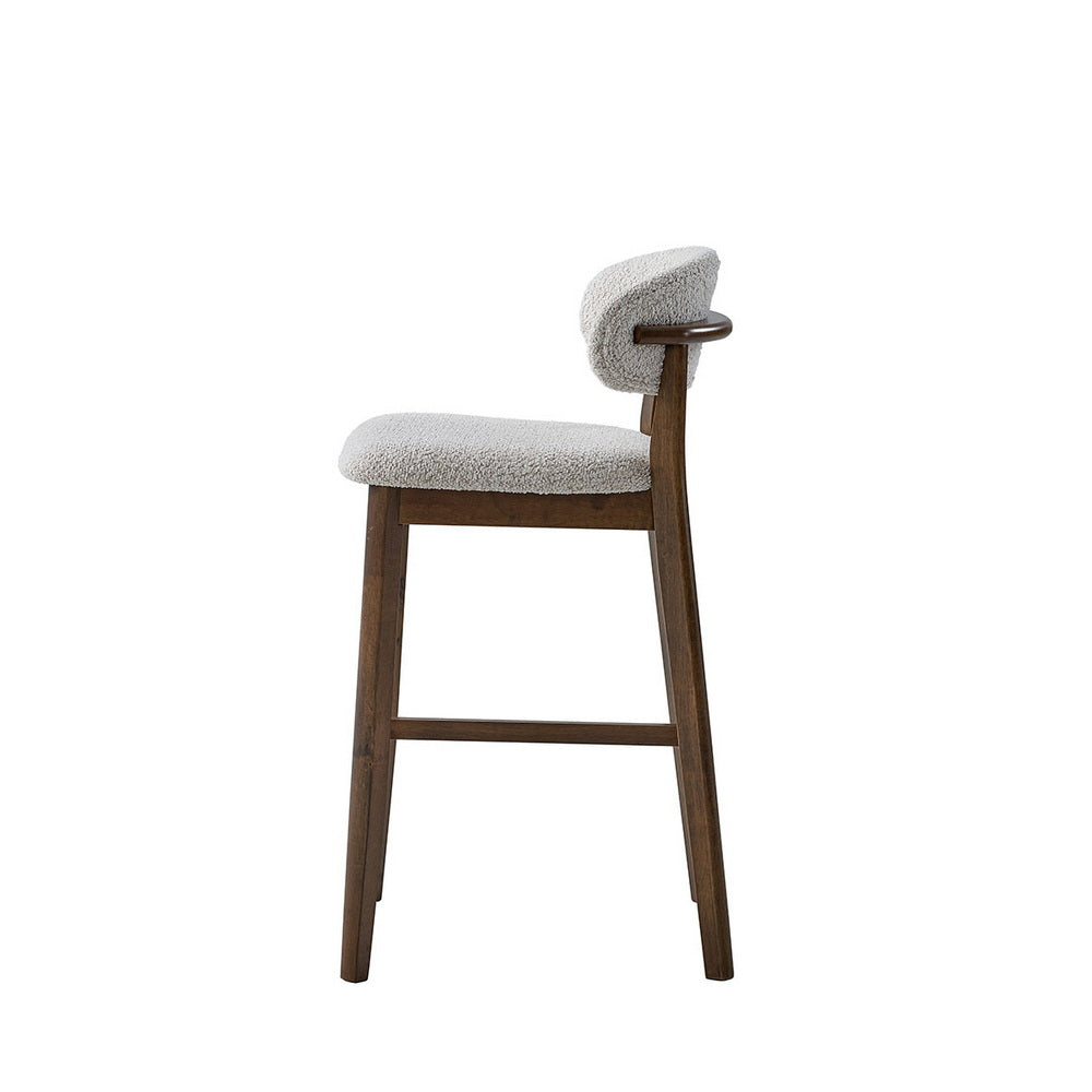 Bar Stools Set of 2, 30” Upholstered Bar Height Stools