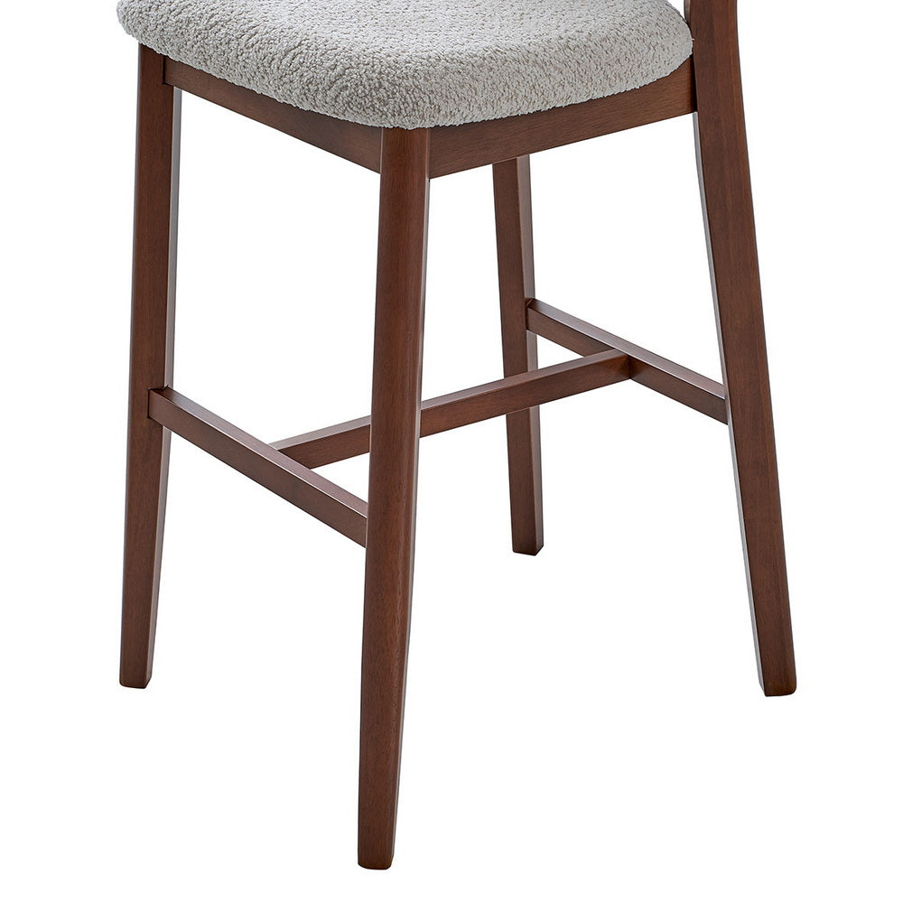 Bar Stools Set of 2, 30” Upholstered Bar Height Stools