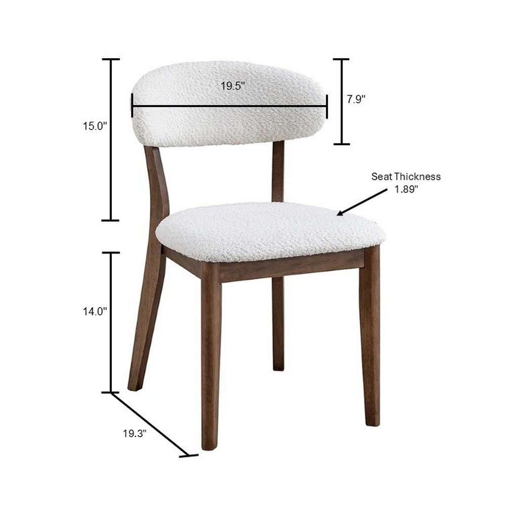 Scandinavian Dining Table Set with Upholstered Chairs for Small Spaces