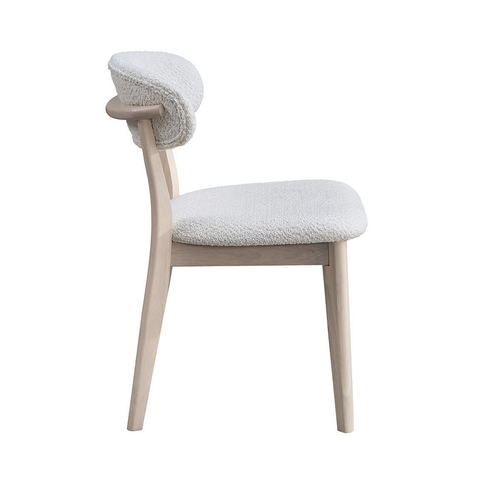 Scandinavian Dining Table Set with Upholstered Chairs for Small Spaces