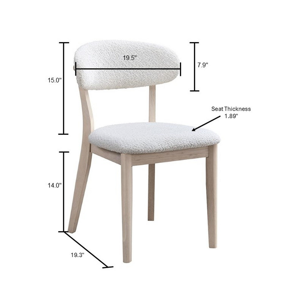 Scandinavian Dining Table Set with Upholstered Chairs for Small Spaces