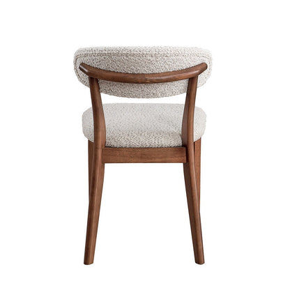 Scandinavian Dining Table Set with Upholstered Chairs for Small Spaces