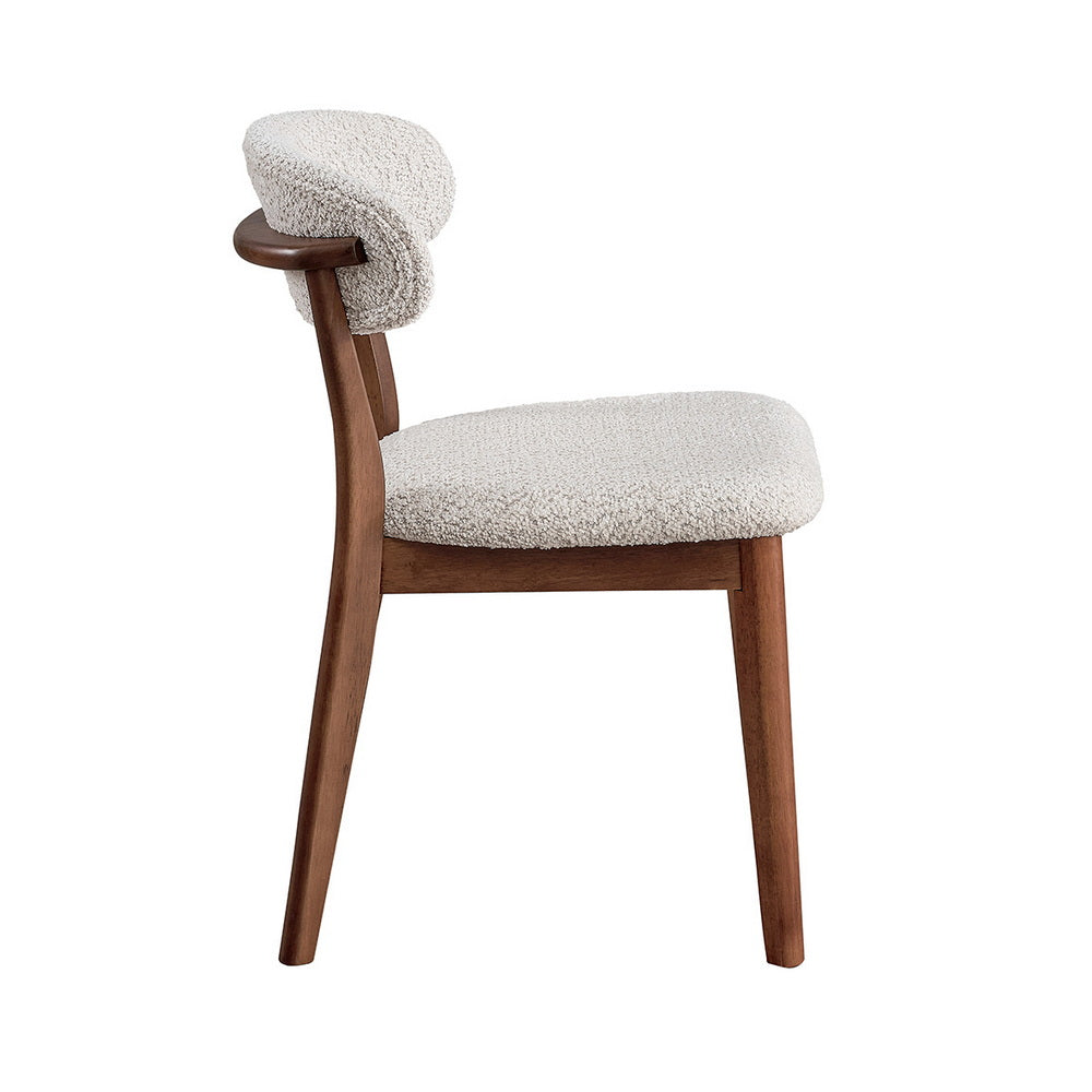 Scandinavian Dining Table Set with Upholstered Chairs for Small Spaces