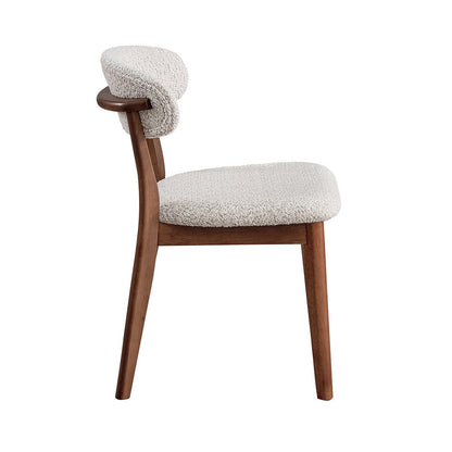 Scandinavian Dining Table Set with Upholstered Chairs for Small Spaces