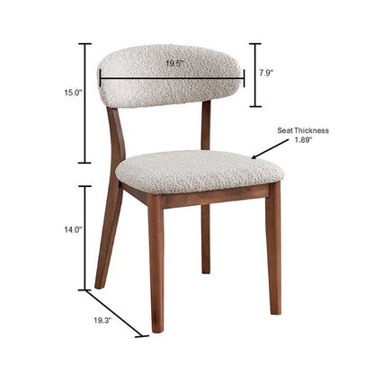 Scandinavian Dining Table Set with Upholstered Chairs for Small Spaces