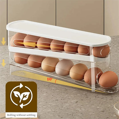Double Layer Rolling Egg Dispenser