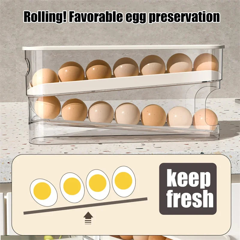 Double Layer Rolling Egg Dispenser