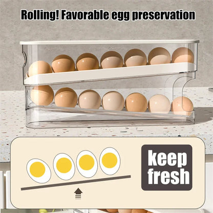 Double Layer Rolling Egg Dispenser