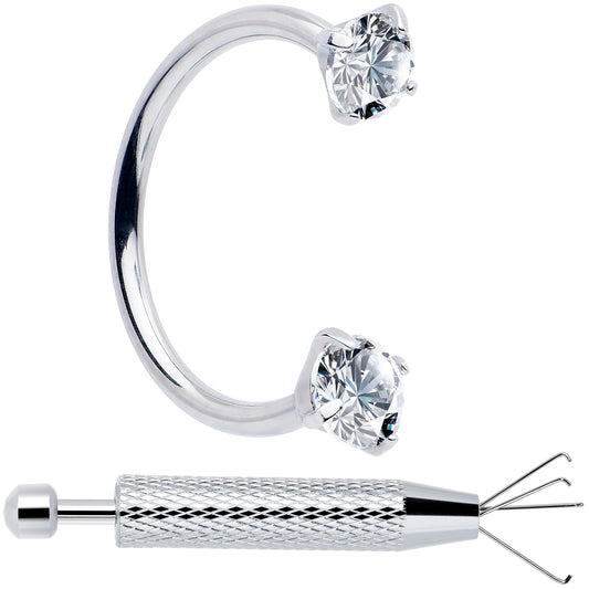 Horseshoe Nose Ring Kit with Ball Grabber