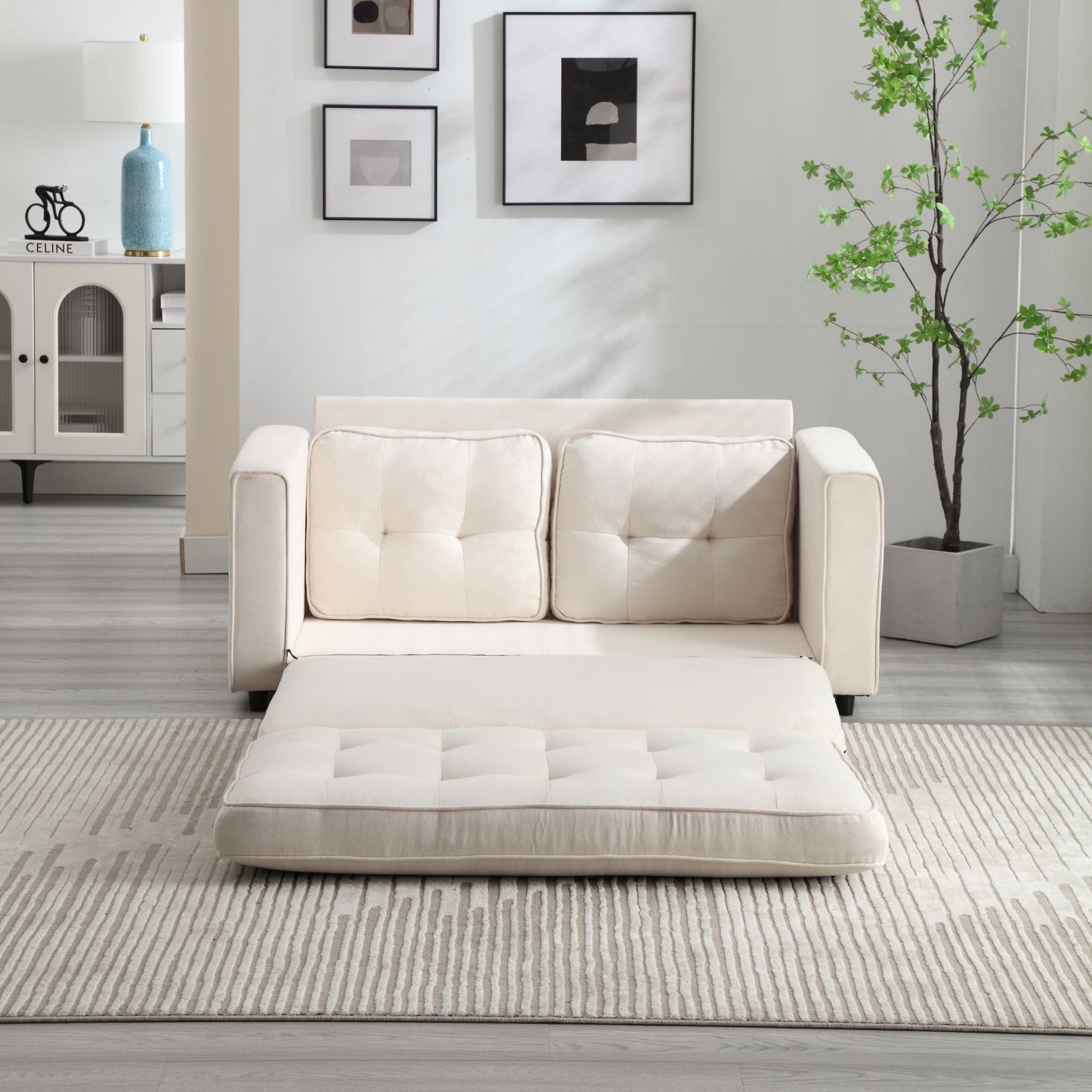 3 Fold Sofa Convertible Futon Couch sleeper