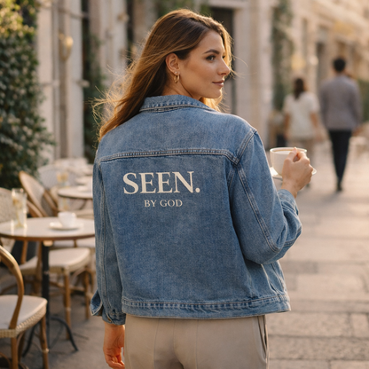 SEEN. BY GOD Women's Oversized Denim Jacket