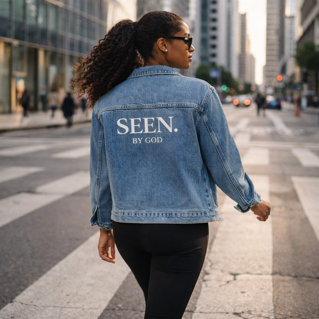 SEEN. BY GOD Women's Oversized Denim Jacket