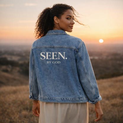 SEEN. BY GOD Women's Oversized Denim Jacket