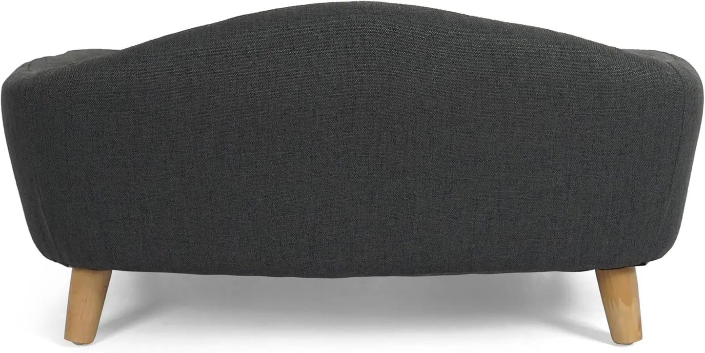 Elevated Dog Sofa Bed Corduroy Pet Couch 30 Inch