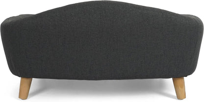 Elevated Dog Sofa Bed Corduroy Pet Couch 30 Inch