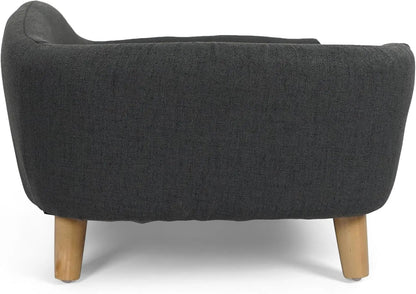 Elevated Dog Sofa Bed Corduroy Pet Couch 30 Inch