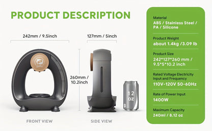 2 in 1 Single Serve Coffee Maker