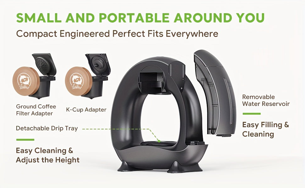 2 in 1 Single Serve Coffee Maker