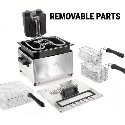1700W Electric Deep Fryer 3L/5L Stainless Steel