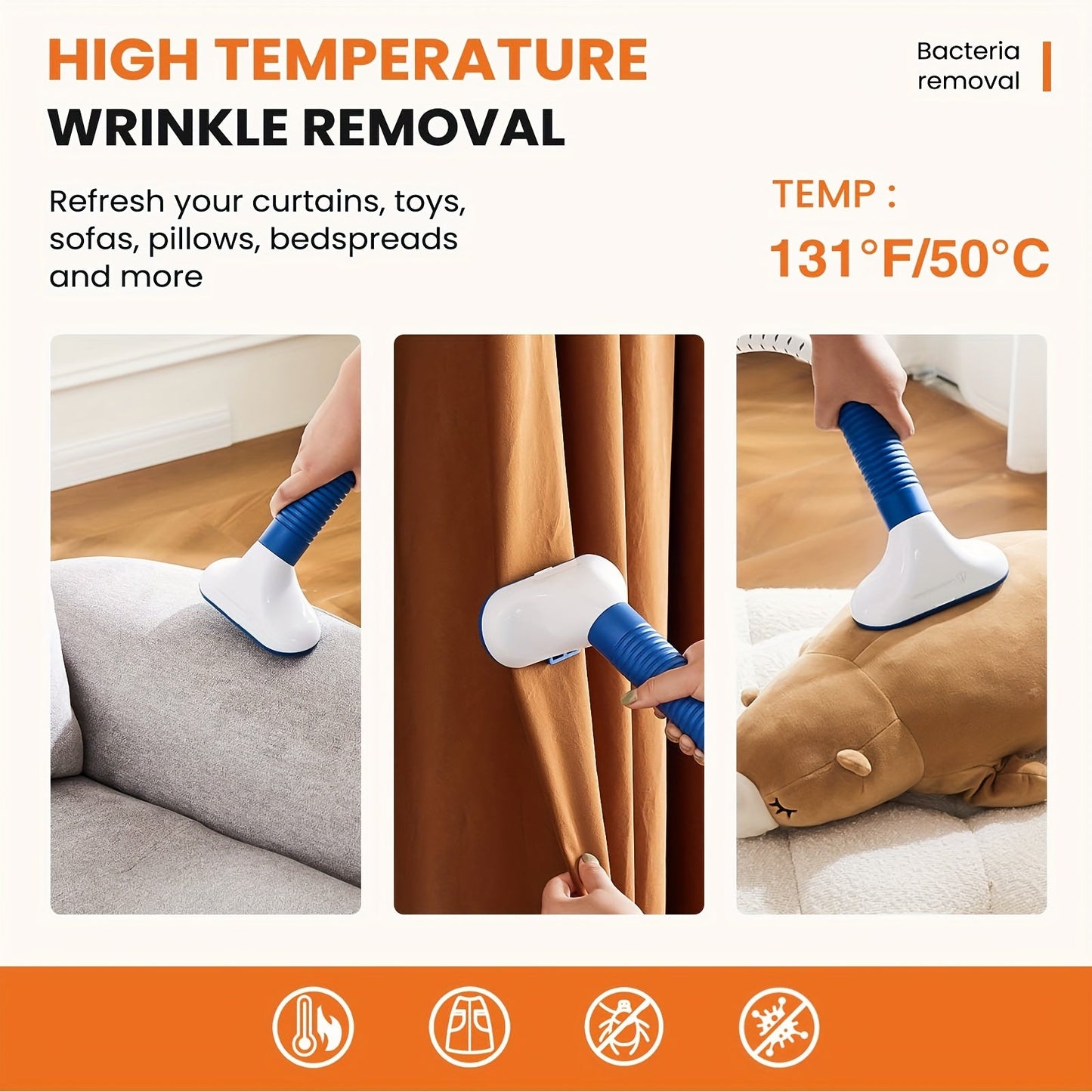 1500W Garment Steamer Standing Clothes Steamer