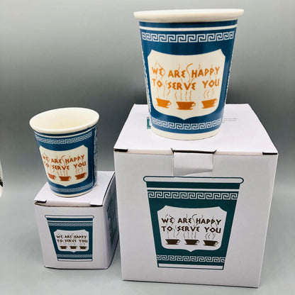 Paper Cup Style Ceramic Coffee Mug
