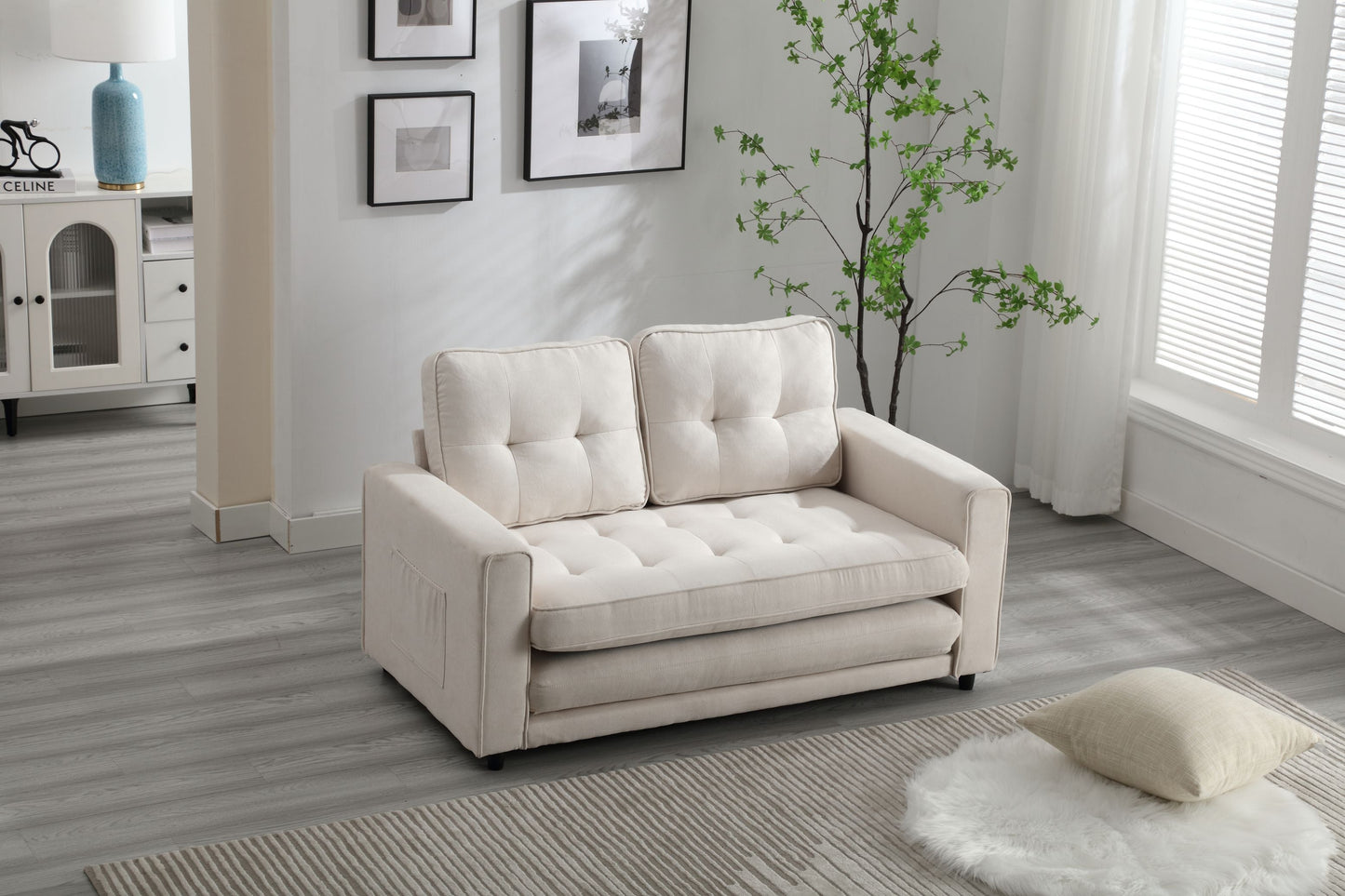 3 Fold Sofa Convertible Futon Couch sleeper
