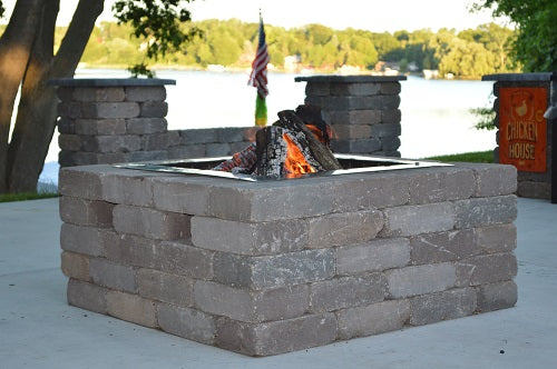 24" square SST fire pit insert, campfire fun pit