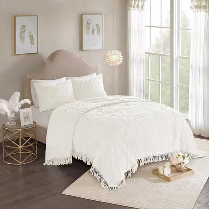 Full/Queen Cotton Chenille Bedspread