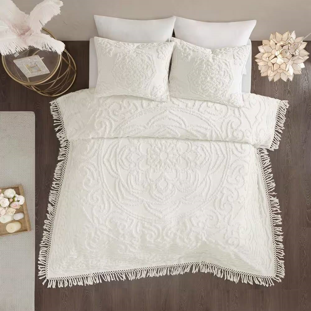 Full/Queen Cotton Chenille Bedspread