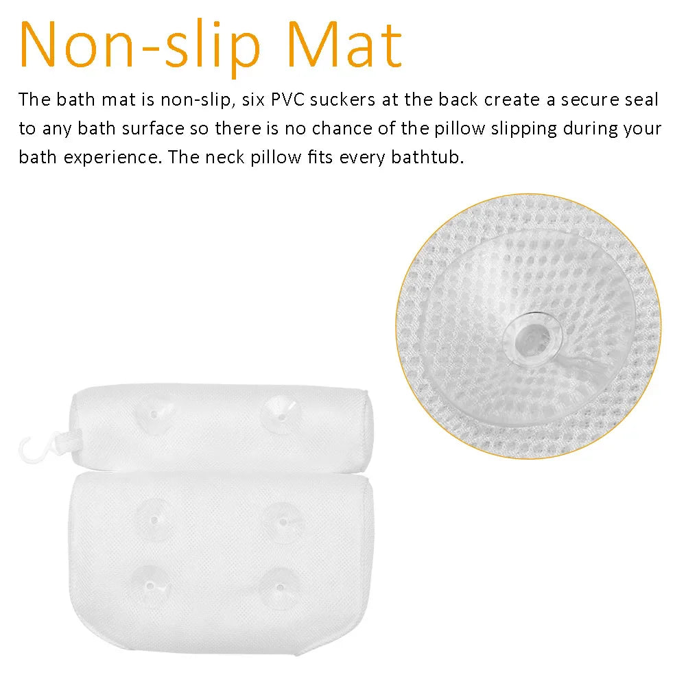3D Mesh Spa Bath Pillow