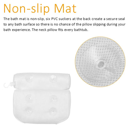 3D Mesh Spa Bath Pillow