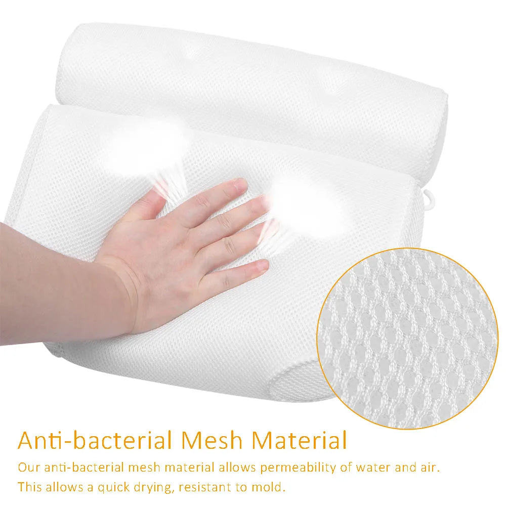 3D Mesh Spa Bath Pillow
