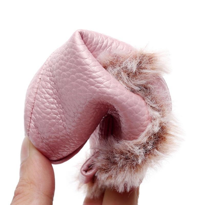 Baby PU Boots Winter Anti-slip Warm First Walkers