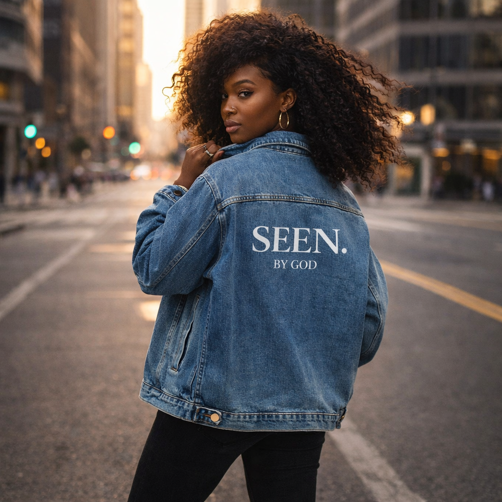 SEEN. BY GOD Women's Oversized Denim Jacket