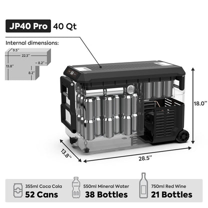 PRO Single Zone Portable Freezer With Cover - Silver