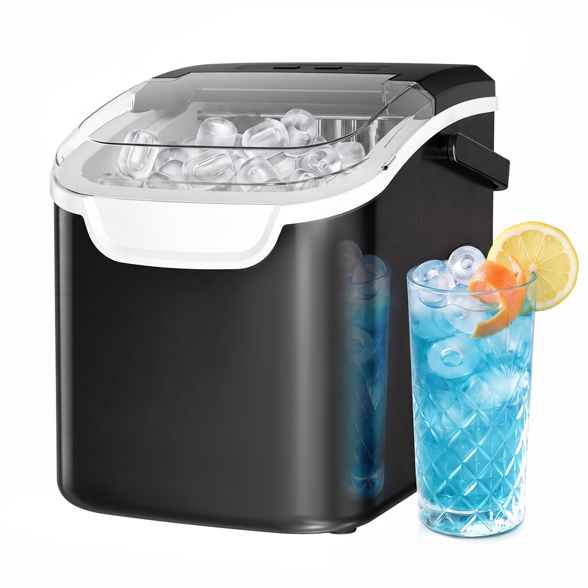 Kismile Ice Makers Countertop with Handle