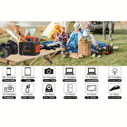 300W Portable Power Station Solar Generator