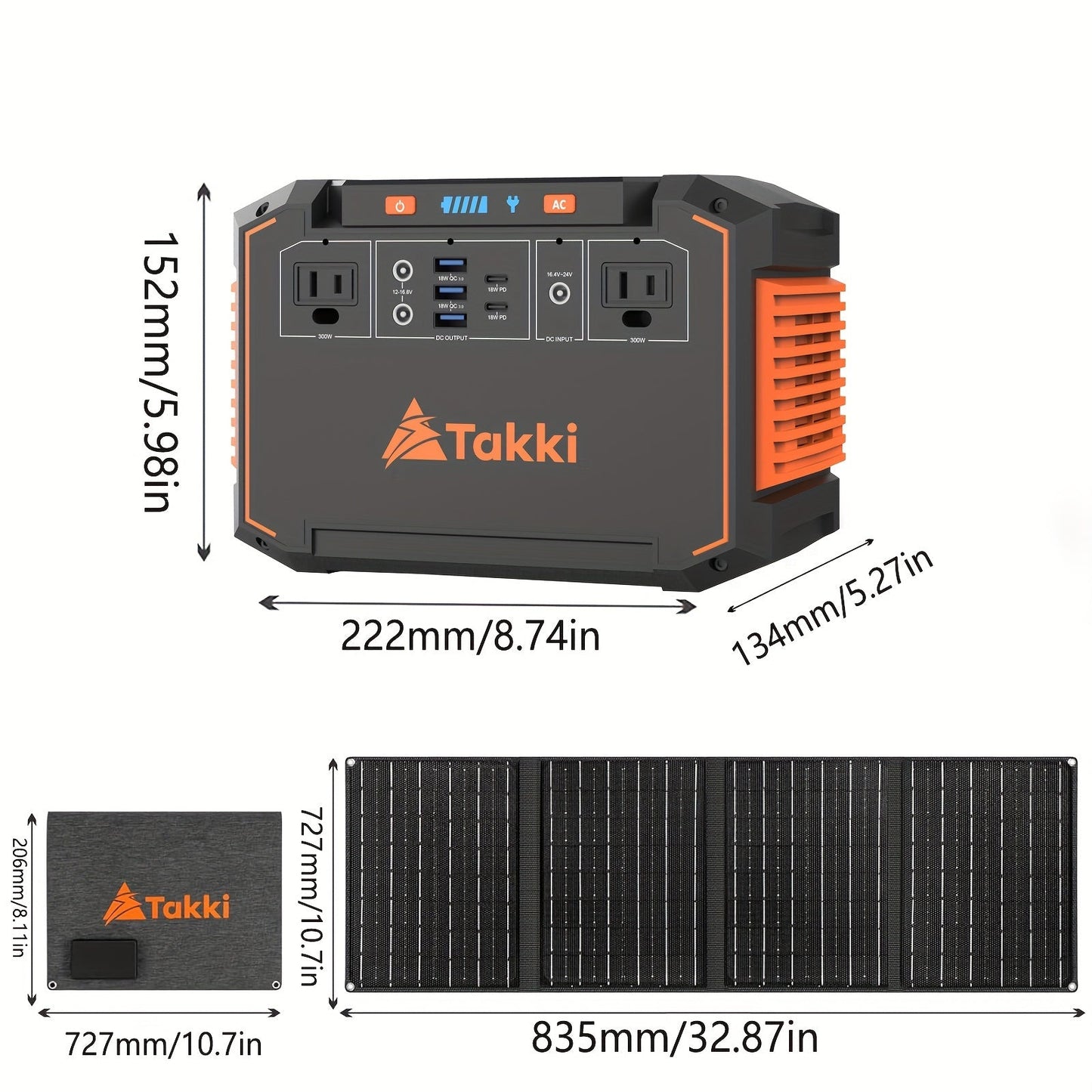 300W Portable Power Station Solar Generator