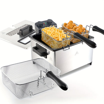1700W Electric Deep Fryer 3L/5L Stainless Steel