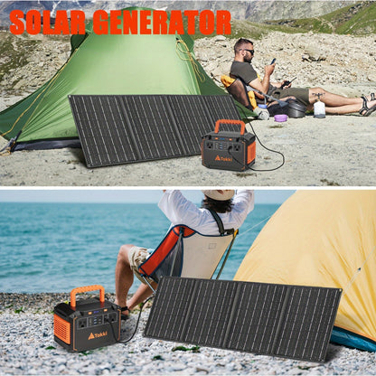 300W Portable Power Station Solar Generator