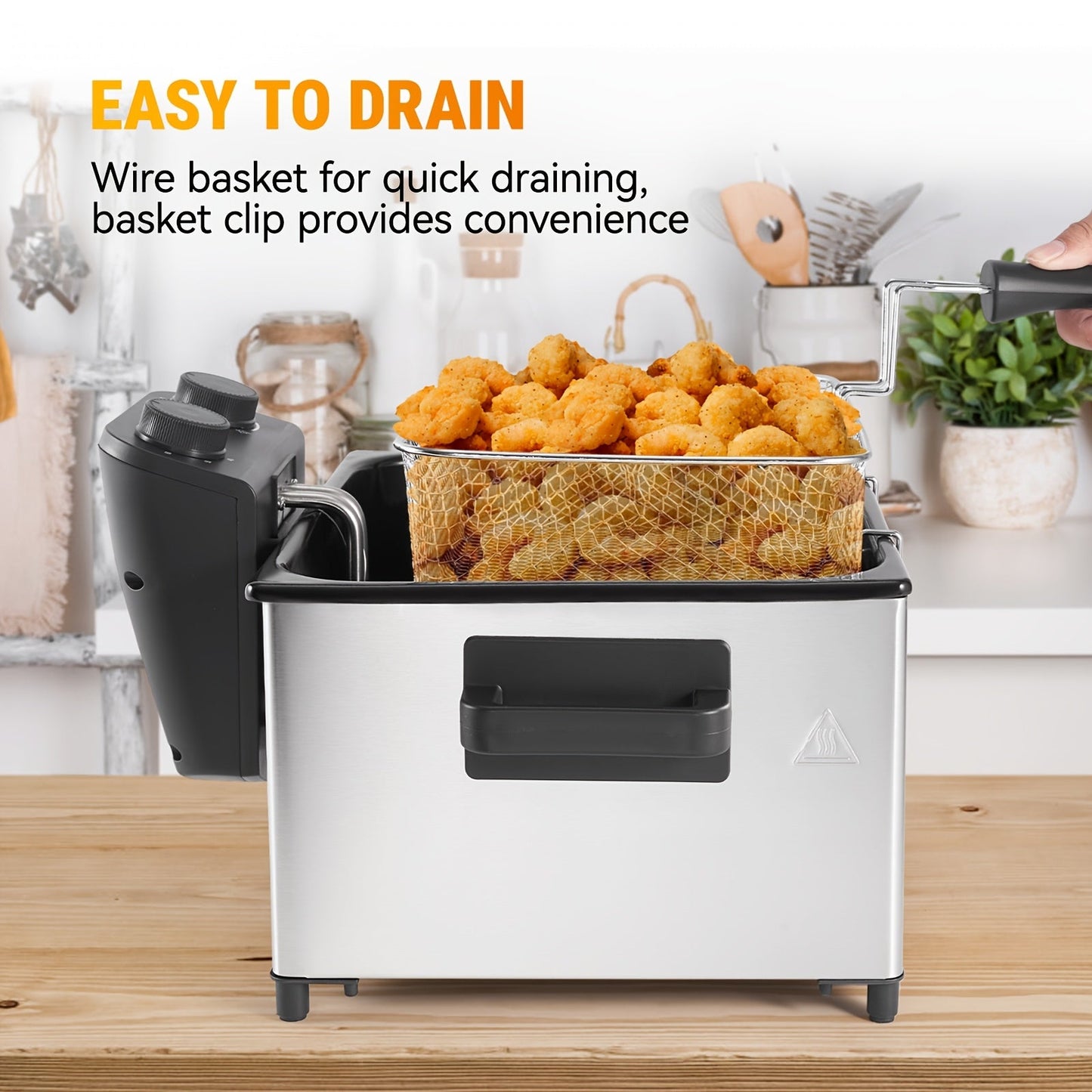 1700W Electric Deep Fryer 3L/5L Stainless Steel