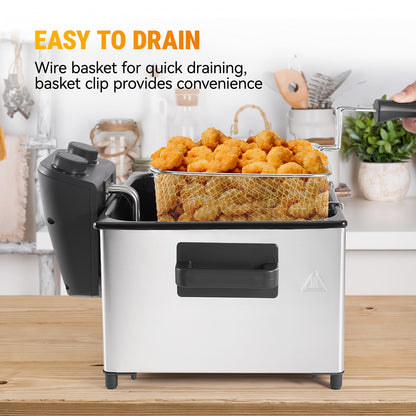 1700W Electric Deep Fryer 3L/5L Stainless Steel
