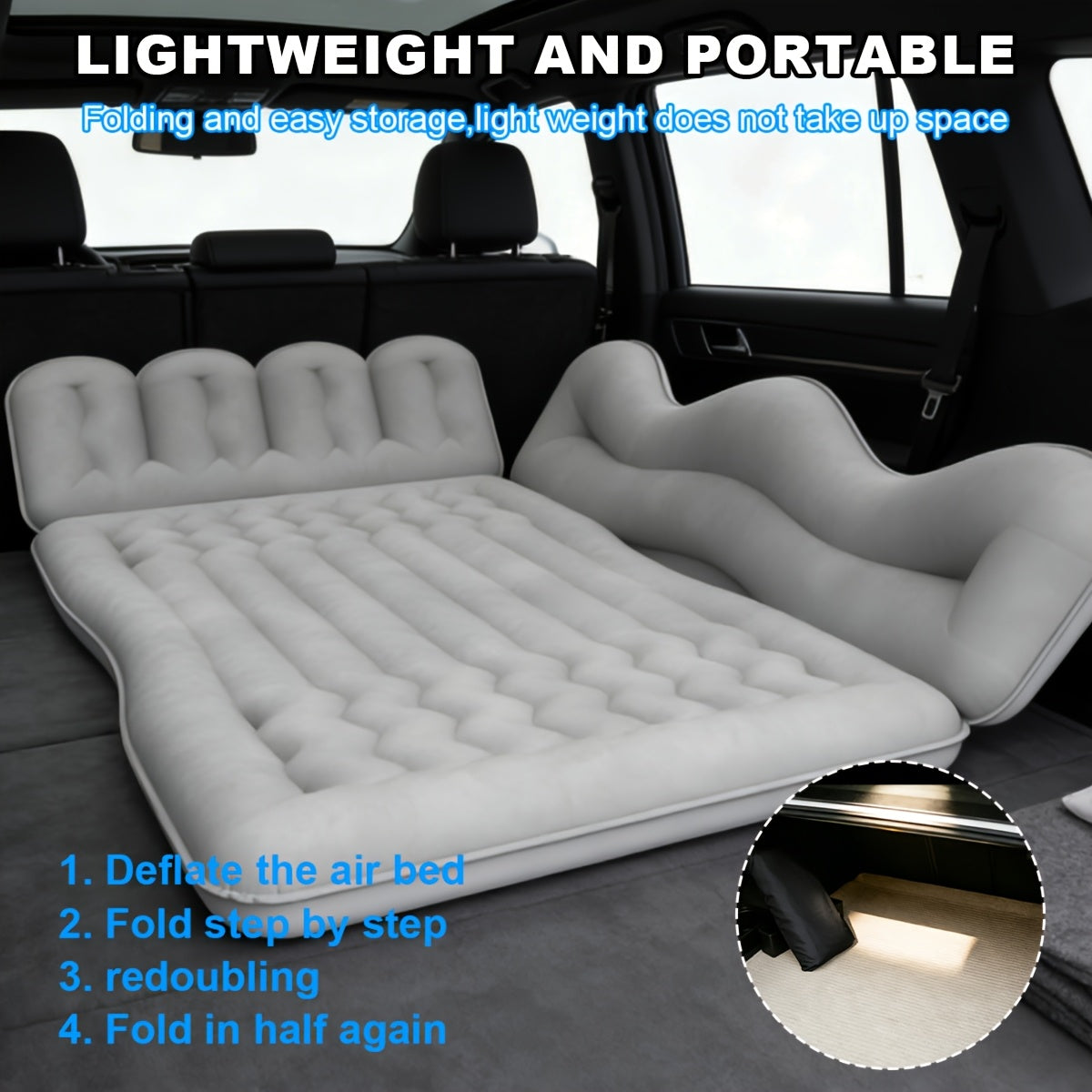 Car Inflatable Mattress Back Seat Bed