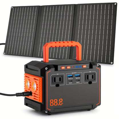 300W Portable Power Station Solar Generator