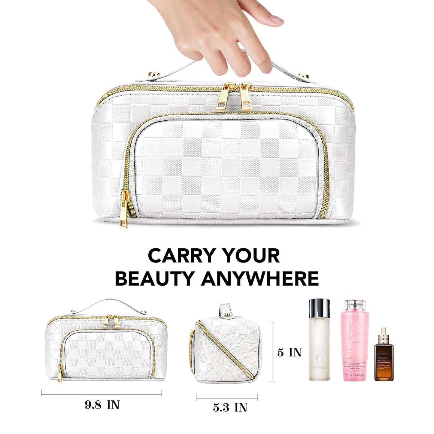Chessboard Cosmetic Bag