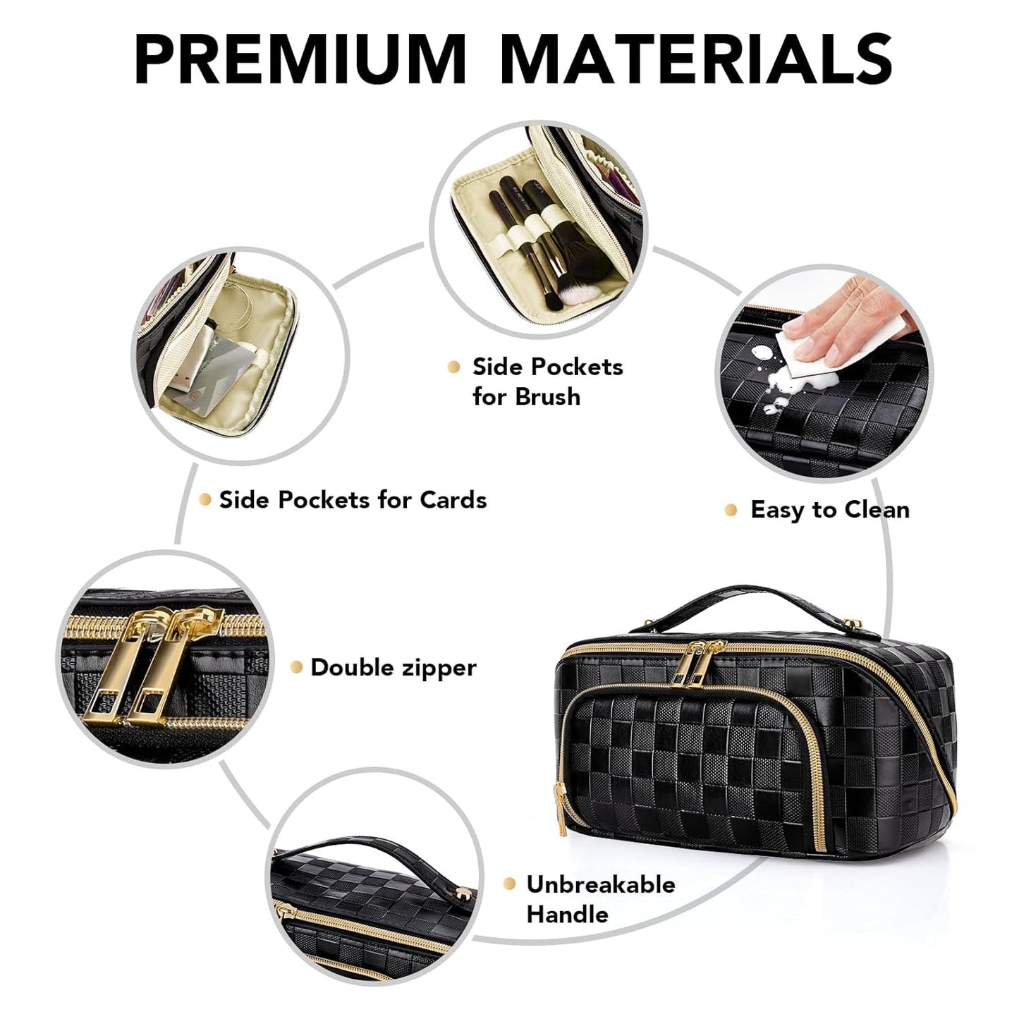 Chessboard Cosmetic Bag