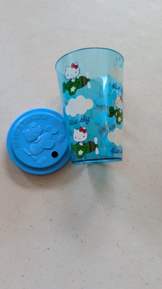 Hello Kitty 1976 Plastic Cup and Lid