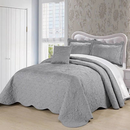 Queen size  Embroidered Bedspread Set